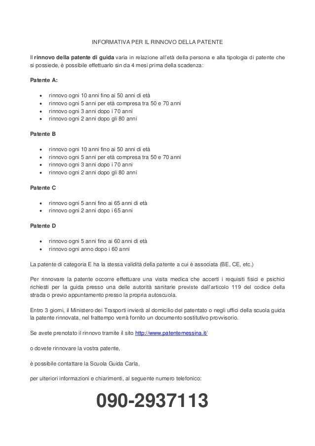 VISITA RINNOVO PATENTE SCARICA